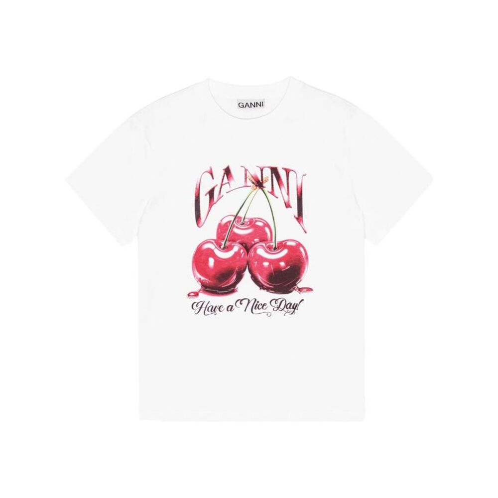 Ganni White Tops - T-Shirts & Jerseys Women - Picture 1 of 6